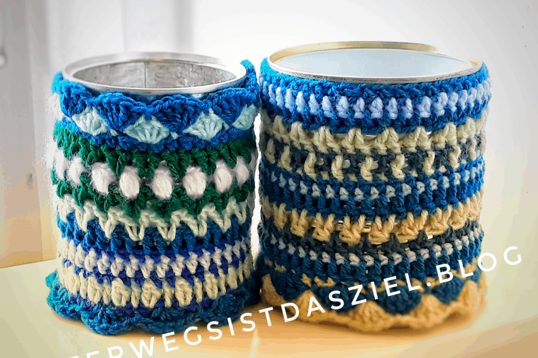 Upcycling: Konservendosen umhäkeln