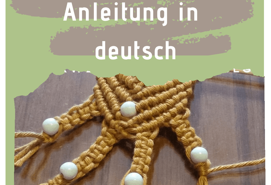 Makramee lernen: Mini-Wandbehang aus Schulgarn / Topflappengarn