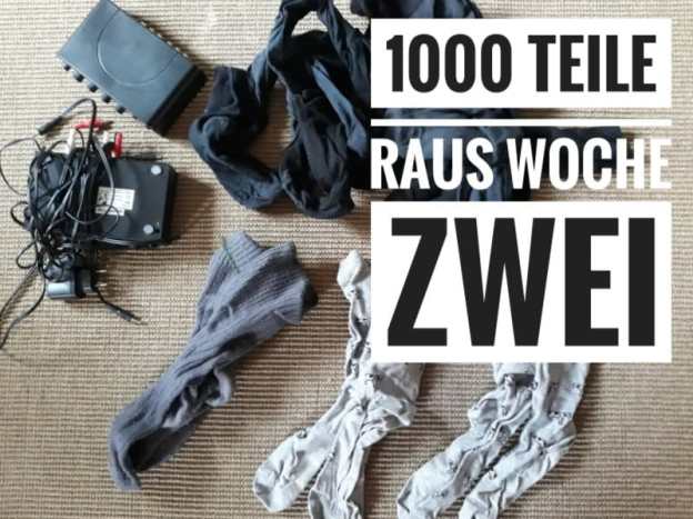 1000 Teile raus, Woche zwei